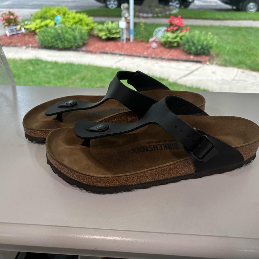 Birkenstock Black Thong Sandals